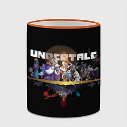 Кружка 3D Undertale, цвет: 3D-оранжевый кант — фото 2