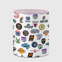 Кружка 3D NBA Pattern, цвет: 3D-розовый кант — фото 2