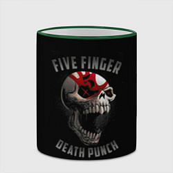 Кружка 3D Five Finger Death Punch, цвет: 3D-зеленый кант — фото 2