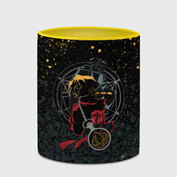 Кружка 3D Стальной алхимик, цвет: 3D-белый + желтый — фото 2