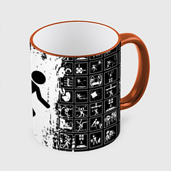 Кружка 3D PORTAL, цвет: 3D-оранжевый кант