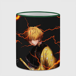 Кружка 3D KIMETSU NO YAIBA, цвет: 3D-зеленый кант — фото 2