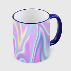 Кружка 3D Vaporwave, цвет: 3D-синий кант