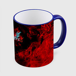 Кружка 3D DEVIL MAY CRY, цвет: 3D-синий кант