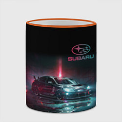 Кружка 3D SUBARUСпина, цвет: 3D-оранжевый кант — фото 2