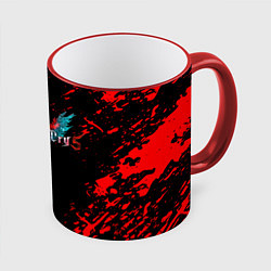 Кружка 3D DEVIL MAY CRY, цвет: 3D-красный кант