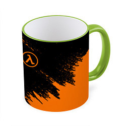Кружка 3D HALF-LIFE, цвет: 3D-светло-зеленый кант