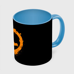 Кружка 3D HALF-LIFE, цвет: 3D-белый + небесно-голубой