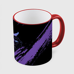 Кружка 3D Стальной алхимик, цвет: 3D-красный кант