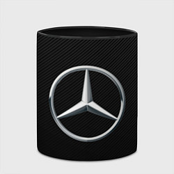 Кружка 3D MERCEDES-BENZ CARBON, цвет: 3D-белый + черный — фото 2