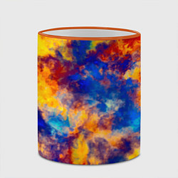 Кружка 3D Огненно-синий полутон, цвет: 3D-оранжевый кант — фото 2