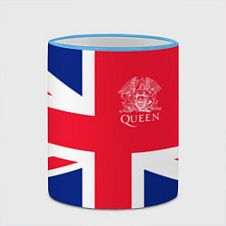 Кружка 3D Queen, цвет: 3D-небесно-голубой кант — фото 2
