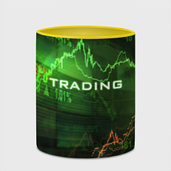 Кружка 3D Трейдинг 03, цвет: 3D-белый + желтый — фото 2