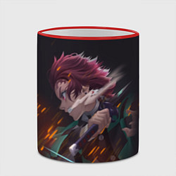 Кружка 3D KIMETSU NO YAIBA, цвет: 3D-красный кант — фото 2