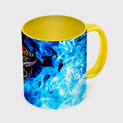 Кружка 3D BALDURS GATE, цвет: 3D-белый + желтый