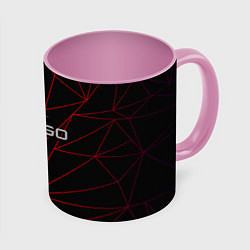 Кружка 3D CSGO, цвет: 3D-белый + розовый
