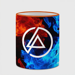Кружка 3D LINKIN PARK, цвет: 3D-оранжевый кант — фото 2