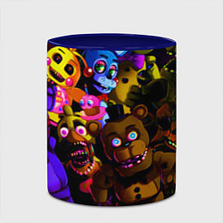 Кружка 3D Five Nights At Freddy's, цвет: 3D-белый + синий — фото 2