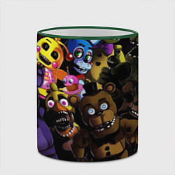 Кружка 3D Five Nights At Freddy's, цвет: 3D-зеленый кант — фото 2