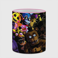 Кружка 3D Five Nights At Freddy's, цвет: 3D-розовый кант — фото 2