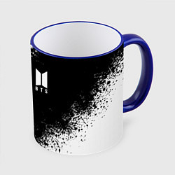 Кружка 3D BTS, цвет: 3D-синий кант