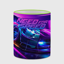 Кружка 3D Need for Speed, цвет: 3D-светло-зеленый кант — фото 2