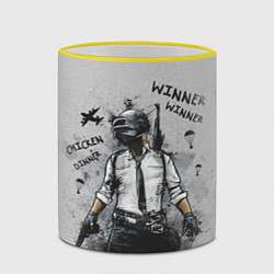 Кружка 3D PUBG, цвет: 3D-желтый кант — фото 2