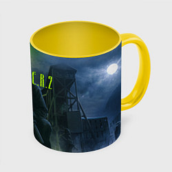 Кружка 3D STALKER 2, цвет: 3D-белый + желтый
