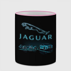 Кружка 3D Jaguar, цвет: 3D-розовый кант — фото 2