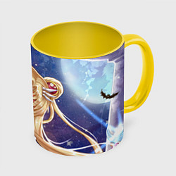 Кружка 3D SAILOR MOON, цвет: 3D-белый + желтый
