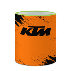 Кружка 3D KTM, цвет: 3D-светло-зеленый кант — фото 2