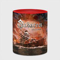 Кружка 3D Sabaton, цвет: 3D-белый + красный — фото 2