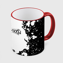 Кружка 3D Кукрыниксы Лого, цвет: 3D-красный кант