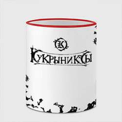 Кружка 3D Кукрыниксы Лого, цвет: 3D-красный кант — фото 2