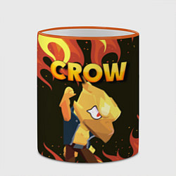 Кружка 3D BRAWL STARS CROW, цвет: 3D-оранжевый кант — фото 2