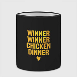 Кружка 3D Pubg Top 1, цвет: 3D-черный кант — фото 2