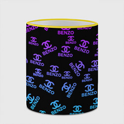 Кружка 3D Benzo Gang - Big Baby Tape, цвет: 3D-желтый кант — фото 2