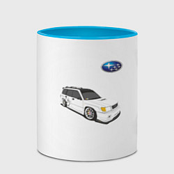 Кружка 3D SUBARU, цвет: 3D-белый + небесно-голубой — фото 2