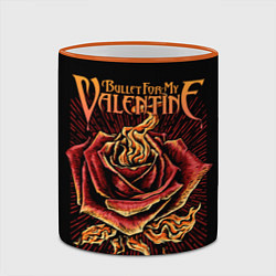 Кружка 3D Bullet For My Valentine, цвет: 3D-оранжевый кант — фото 2