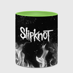 Кружка 3D SLIPKNOT, цвет: 3D-белый + светло-зеленый — фото 2