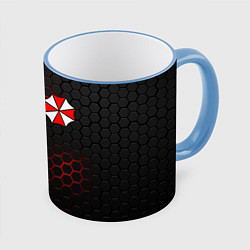 Кружка 3D UMBRELLA CORP, цвет: 3D-небесно-голубой кант