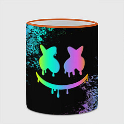 Кружка 3D Marshmello, цвет: 3D-оранжевый кант — фото 2