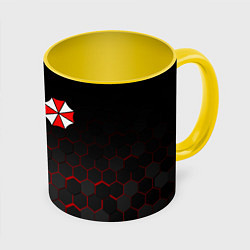 Кружка 3D UMBRELLA CORP, цвет: 3D-белый + желтый