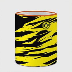 Кружка 3D FC Borussia, цвет: 3D-оранжевый кант — фото 2