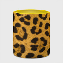 Кружка 3D Леопард, цвет: 3D-белый + желтый — фото 2
