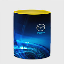 Кружка 3D MAZDA, цвет: 3D-белый + желтый — фото 2