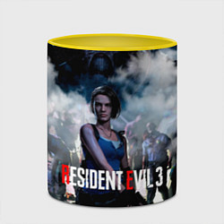 Кружка 3D RESIDENT EVIL 3, цвет: 3D-белый + желтый — фото 2