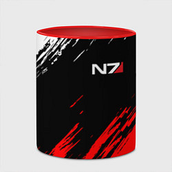 Кружка 3D MASS EFFECT N7, цвет: 3D-белый + красный — фото 2