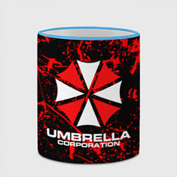 Кружка 3D Umbrella Corporation, цвет: 3D-небесно-голубой кант — фото 2