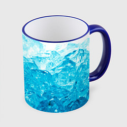 Кружка 3D Лёд, цвет: 3D-синий кант